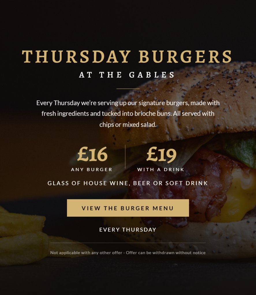 Thursday Burgers Popup-selection
